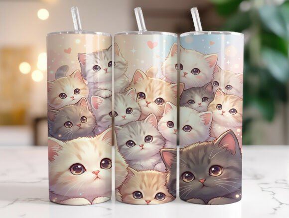 Adorable Kittens Tumbler Wrap PNG Review