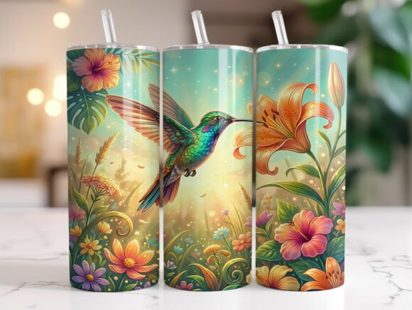 Colorful Hummingbird Floral Tumbler Wrap Review