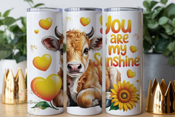Cute Highland Cow Sunshine Tumbler Wrap Review