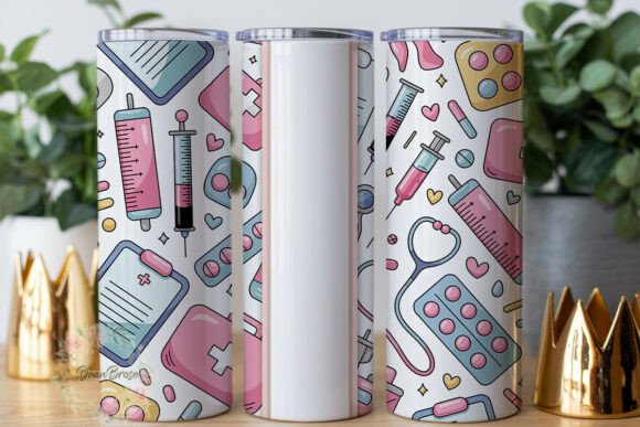 Cute Medical Theme 20oz Tumbler Wrap Review