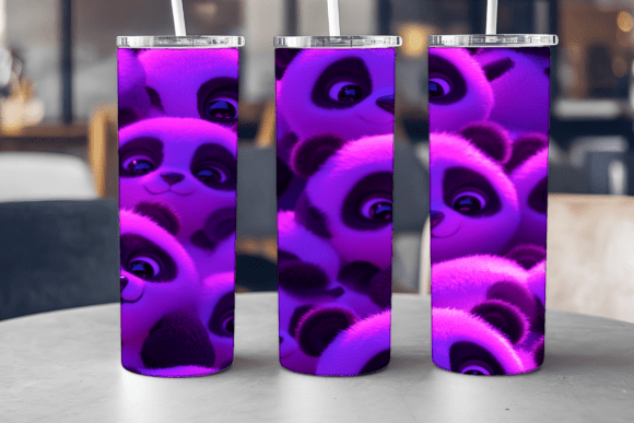 Cute Panda Stack Tumbler Embroidery Review