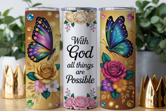 Faithful Butterfly Rose 20oz Tumbler Design Review