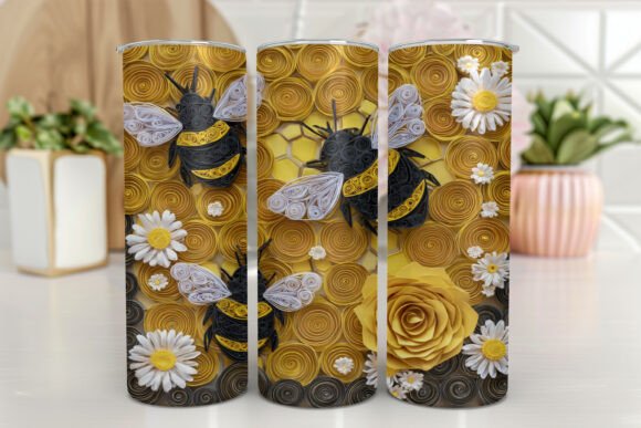 Glitter Bee Tumbler Design Review
