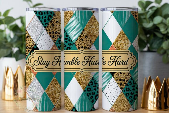 Gold Teal Geometric Leopard 20oz Tumbler Review