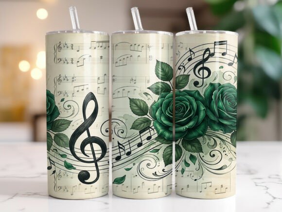 Green Rose Music Notes Tumbler Wrap Review