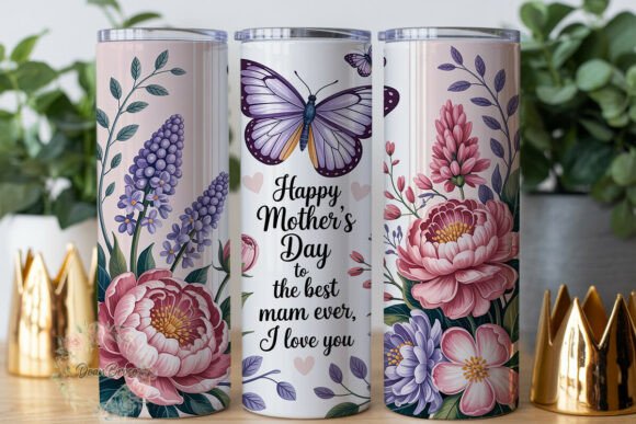 Mother s Day Floral 20oz Tumbler Wrap