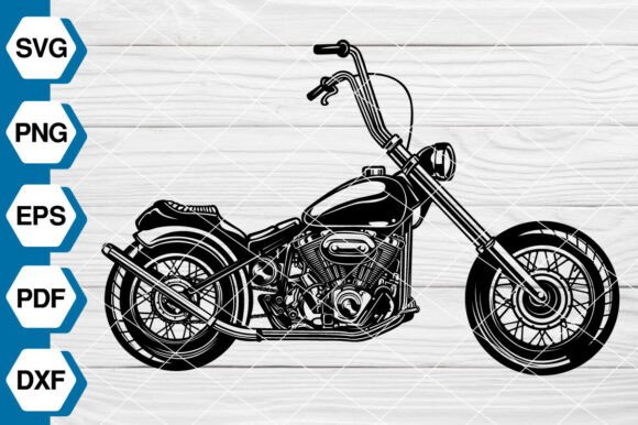 Motorcycle Silhouette Black SVG EP656 Review