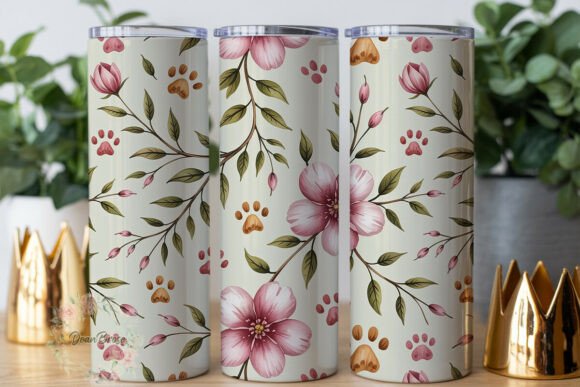 Paw Prints Floral 20oz Tumbler Wrap Review
