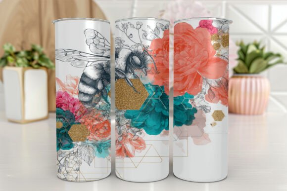 Pink Honeybee Tumbler Wrap Sublimation Review