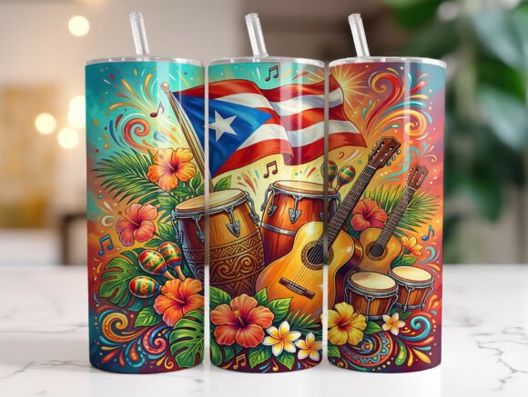 Puerto Rico Salsa Music 20oz Tumbler PNG Review