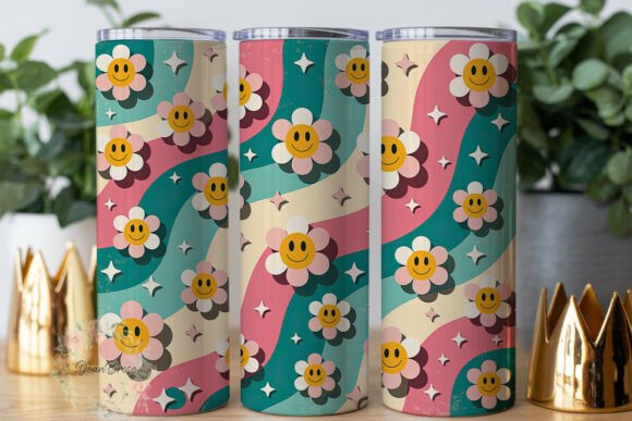 Retro Smiley Daisy 20oz Tumbler Wrap Review