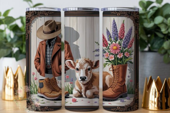 Rustic Farmhouse Calf Floral Tumbler Review
