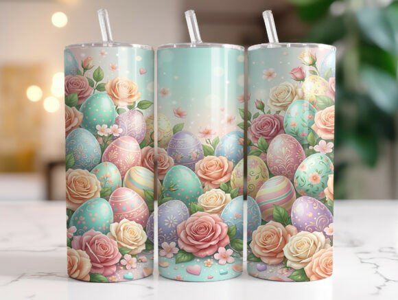 Spring Floral Easter Eggs Tumbler Wrap Review