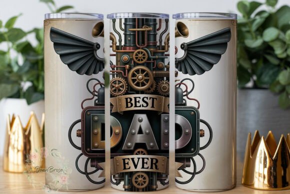 Steampunk Dad Gears 20oz Tumbler Wrap Review
