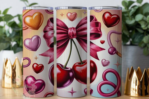 Sweet Cherry Bow Hearts 20oz Tumbler Review