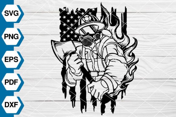 US Fire Fighter,American Flag SVG -EP666 Review