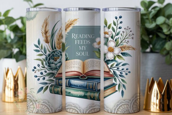 Vintage Book Floral 20oz Tumbler Wrap Review